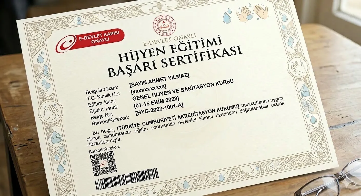 örnek hijyen sertifikası